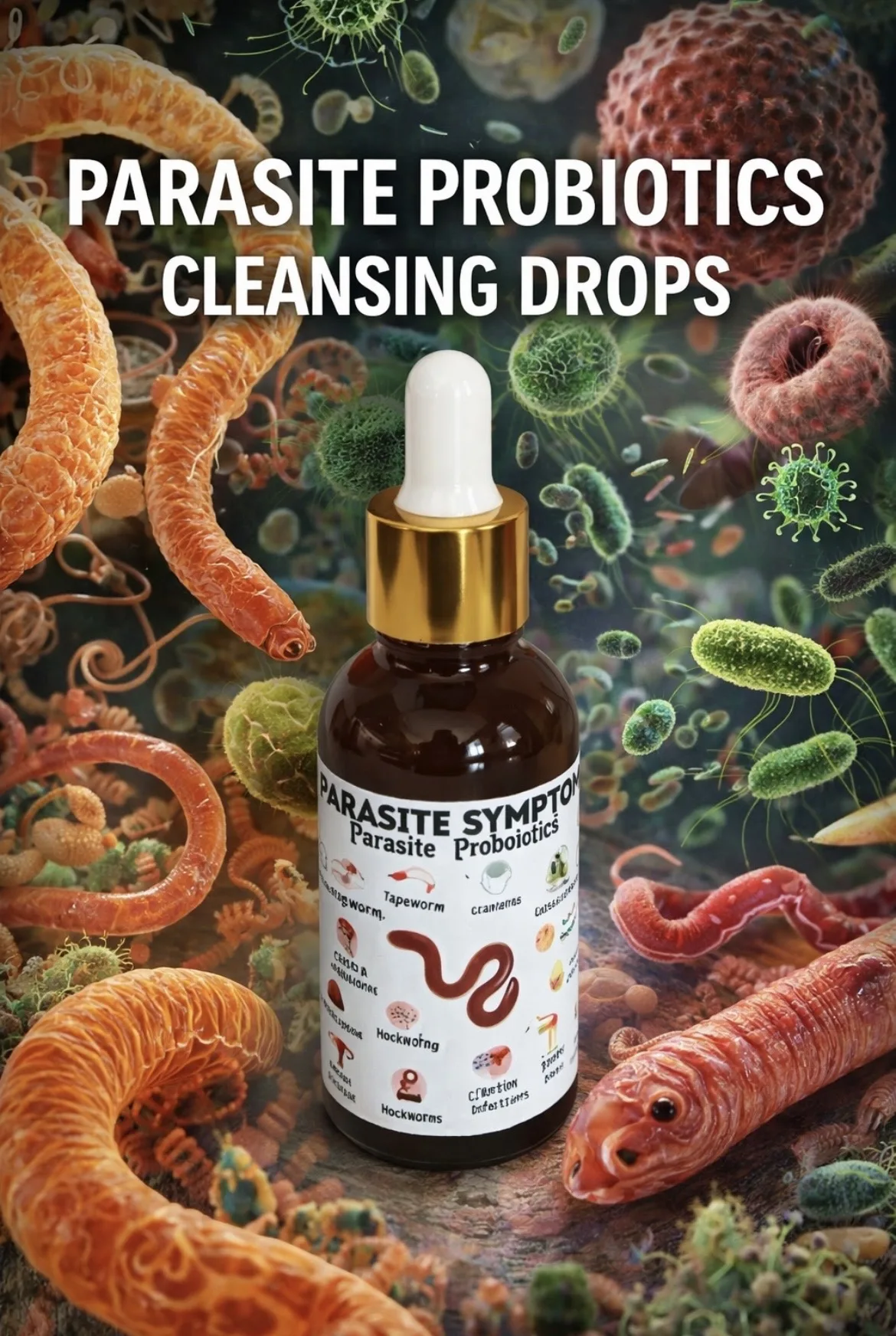 Parasite probiotics cleanse drops