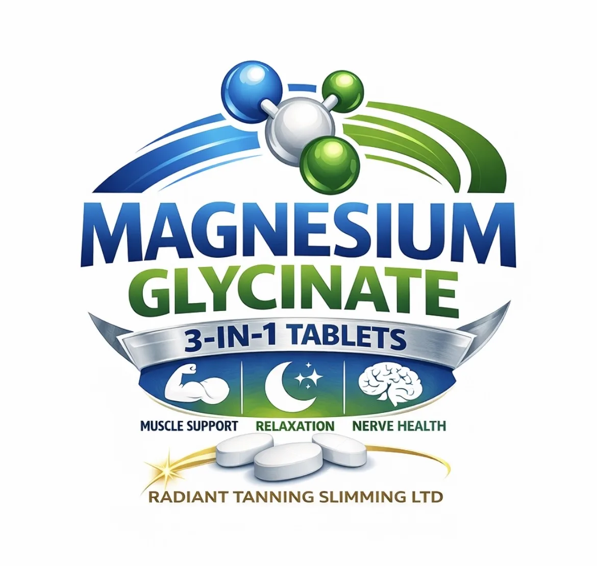 Magnesium Glycinate 3-in-1 tablets
