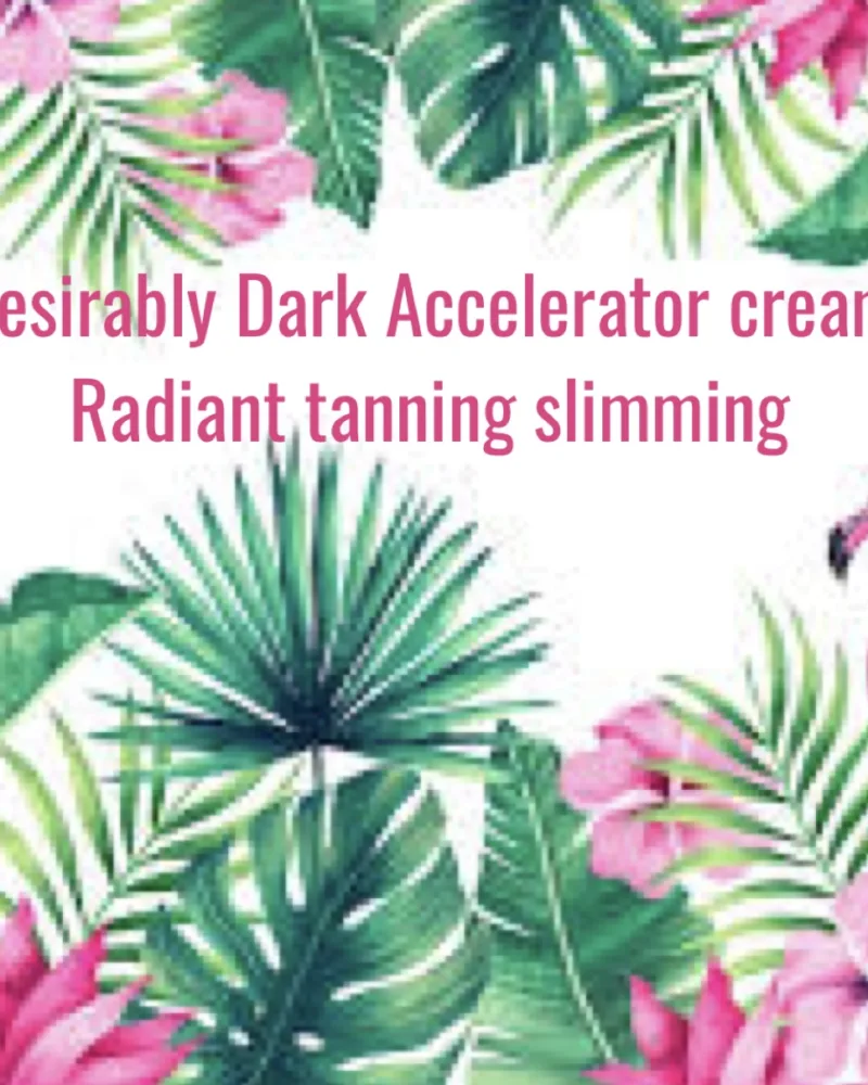 Desirably dark tanning accelerator cream