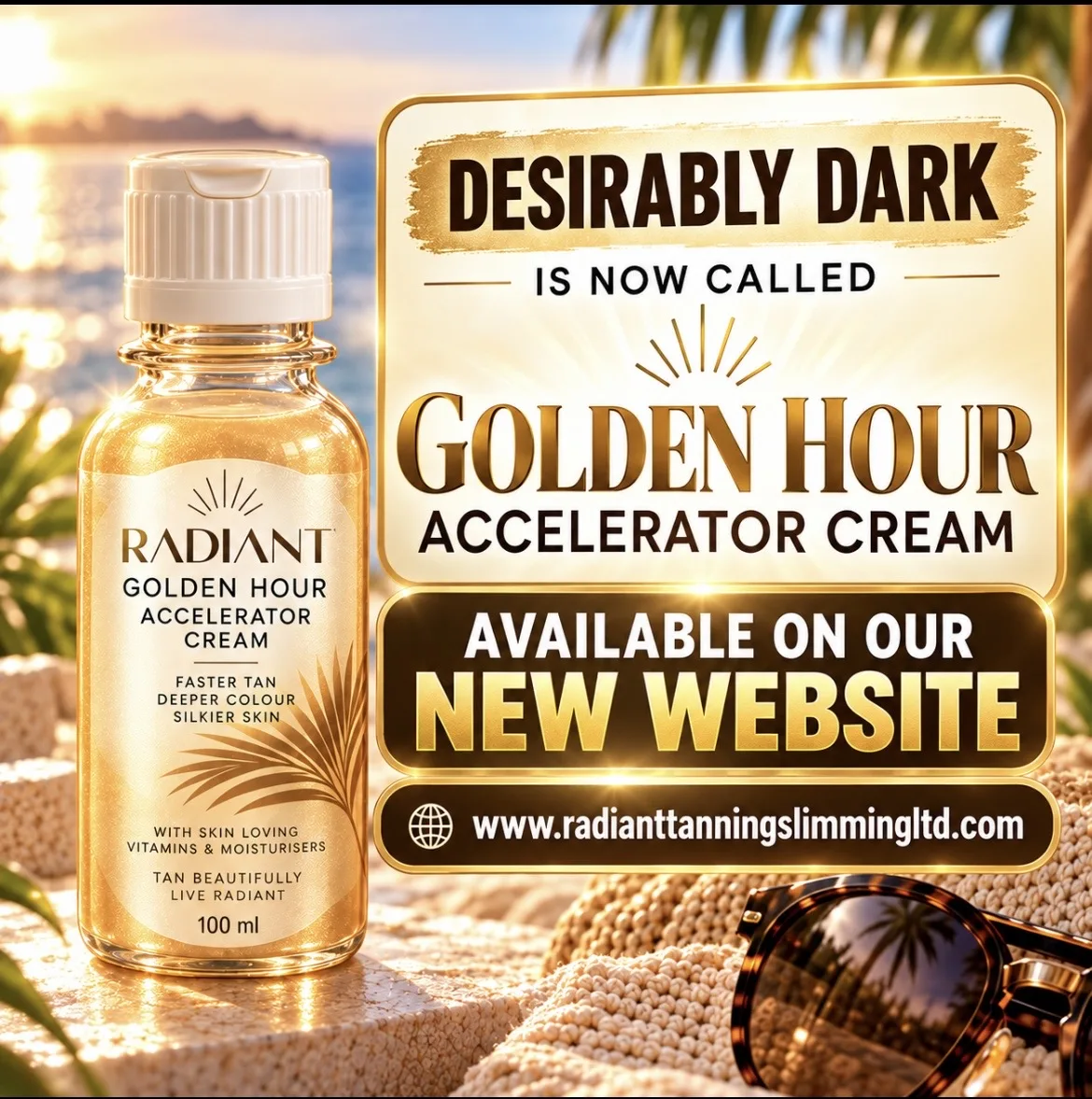 Golden hour tanning accelerator cream 100ml