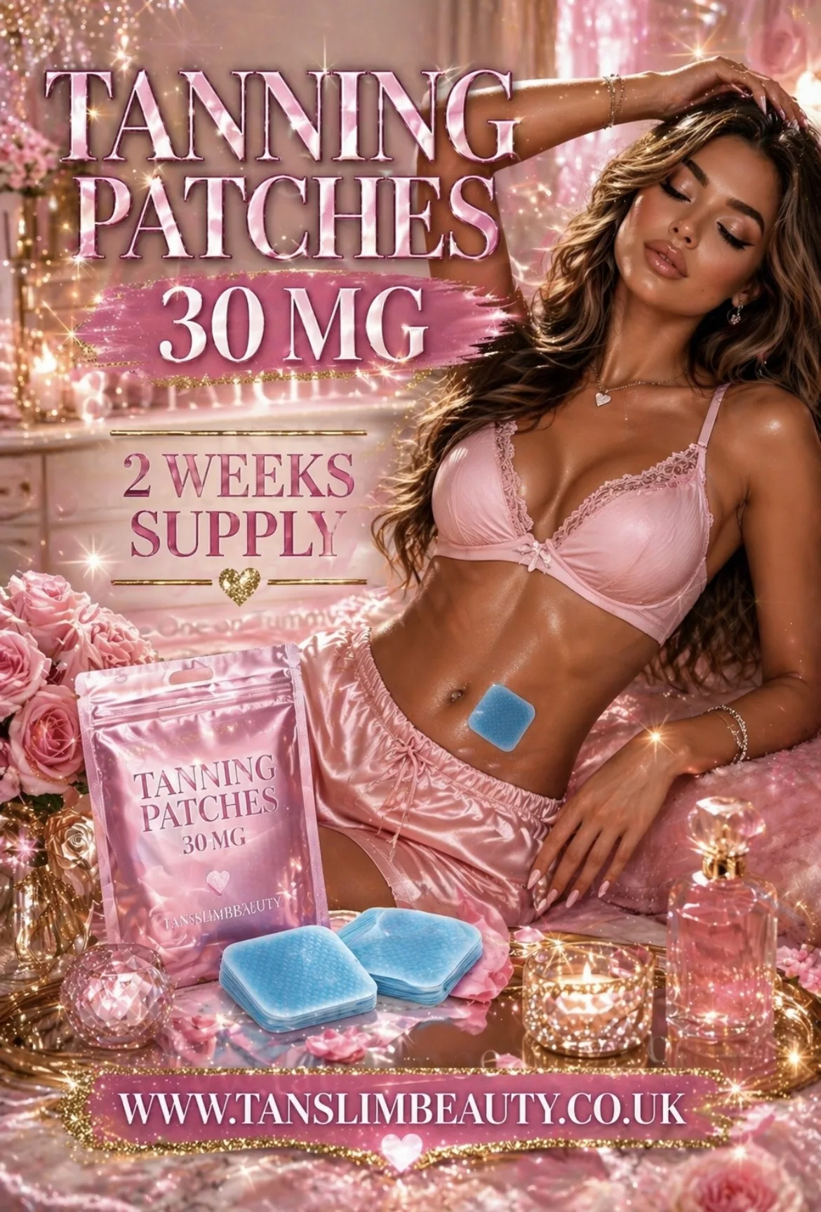 TANNING PATCHES โ๏ธ ON SALE ENDS SUNDAY ๐๐ถ๏ธ๐ด30MG TANNING PATCHES 2 WEEKS COURSE