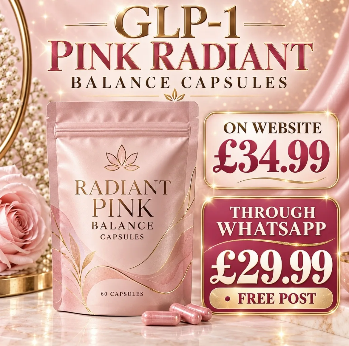 💕PINK BALANCE GLP-1 CAPSULES 20mg