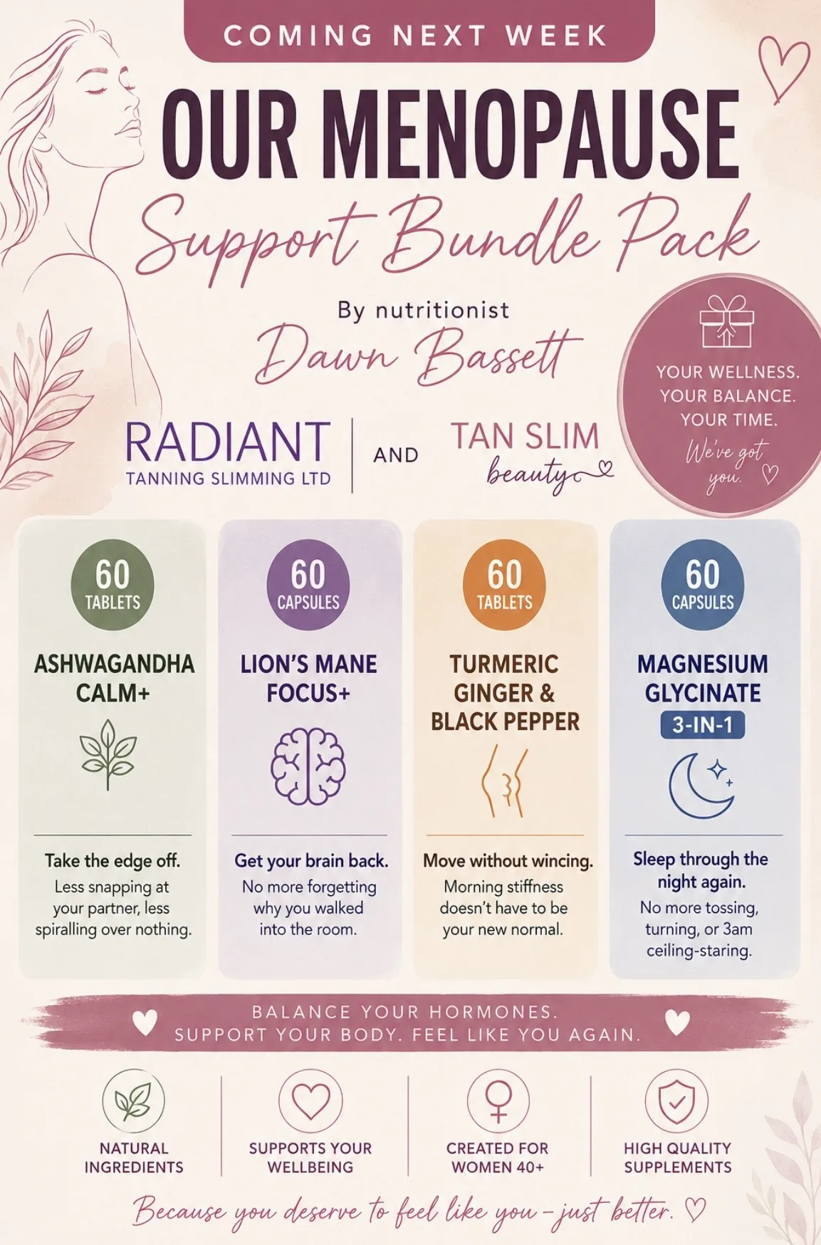 Coming soon ! Menopause support bundle pack