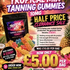 Tanning gummies 10mg stock clearance