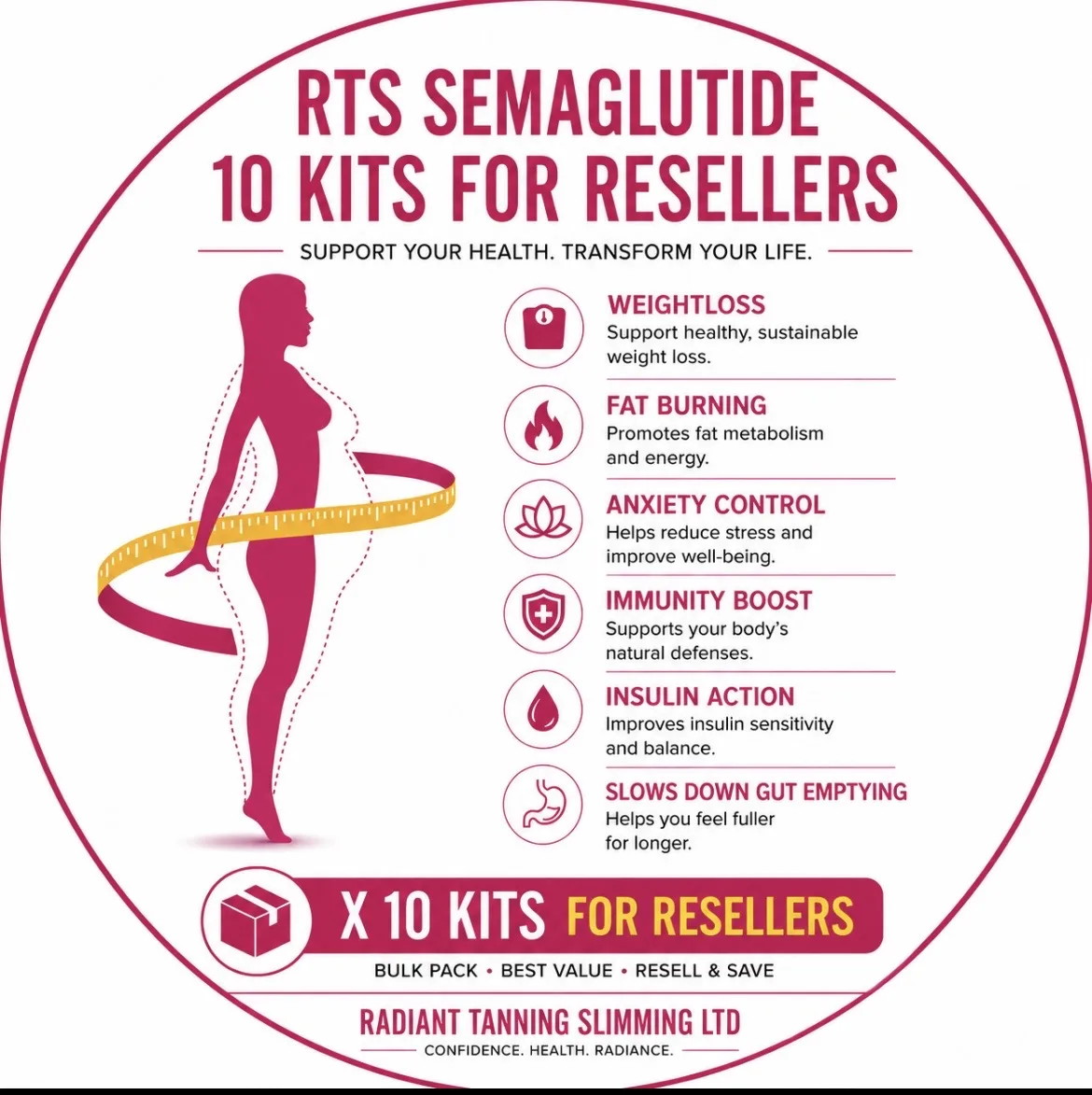 RTS SEM KITS 10MG X 10 KITS