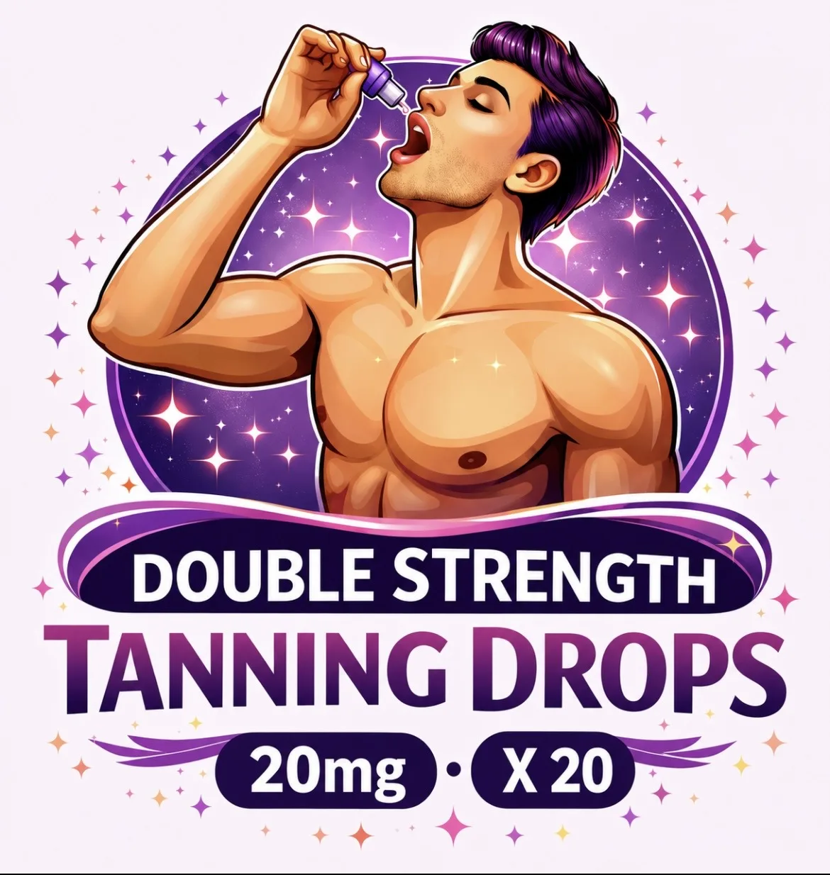 20 X 20MG DOUBLE STRENGTH TANNING DROPS