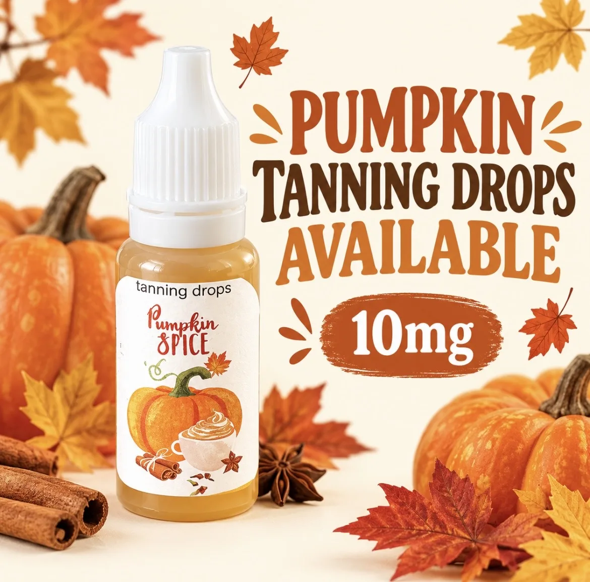 pumpkin π spice tanning drops 10mg