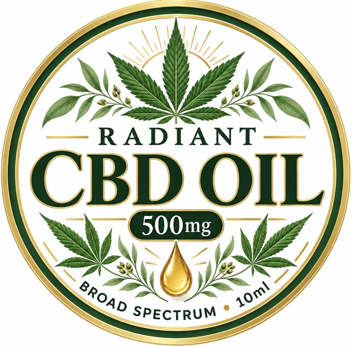 Radiant broad spectrum cbd oil 500mg stock clearance