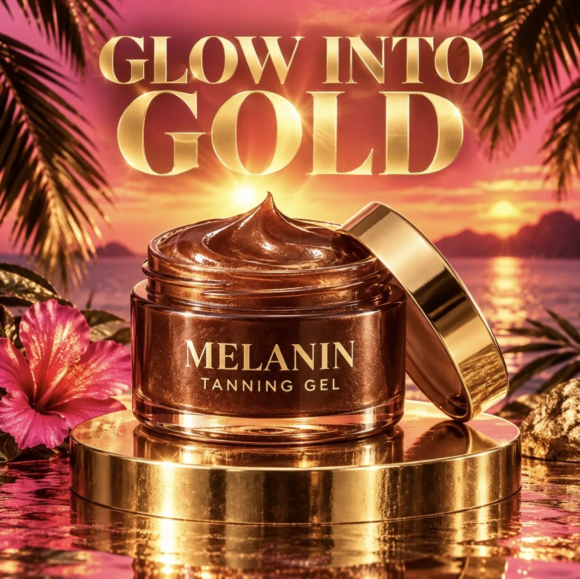 GLOW IN TO GOLD MELANIN TANNING GEL